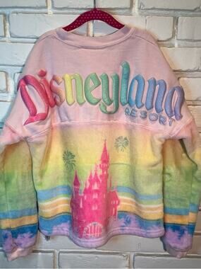 Disneyland Fleece Spirit Jersey for Girls – Pastel Pink Childs Large 11-12 NWT